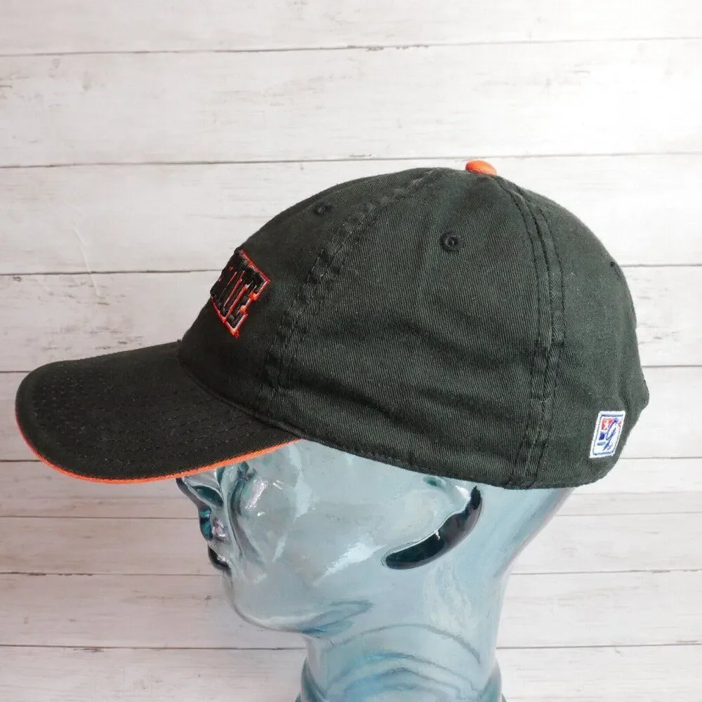The Game Beavers Oregon State Black Orange Adult Baseball Cap Adjustable Embroid